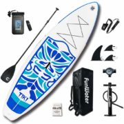 FunWater Inflatable 10’6×33″×6″ Ultra-Light  Paddle Board