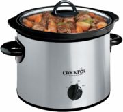 Crock-Pot SCR300-SS 3-Quart Manual Slow Cooker, Silver