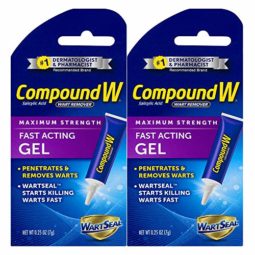 Compound W Fast Acting Gel | Salicylic Acid Wart Remover | 0.25 OZ | 2 Pack